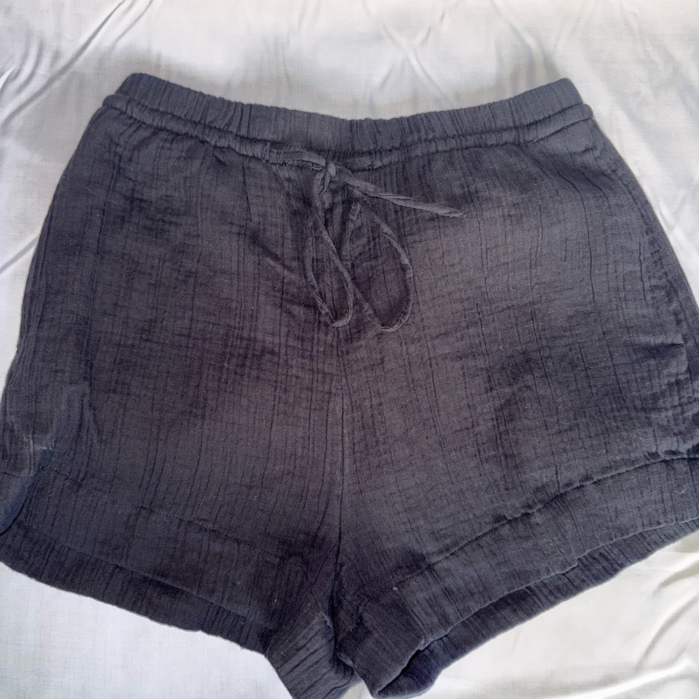 H&M Charcoal High Waist Shorts
